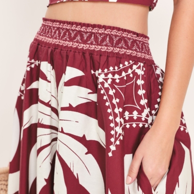 PARADISE CHARM WOVEN TOP AND SKIRT SET - Image 5