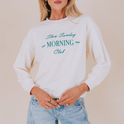 Alternative view of Slow Sunday Morning Sweatshirt