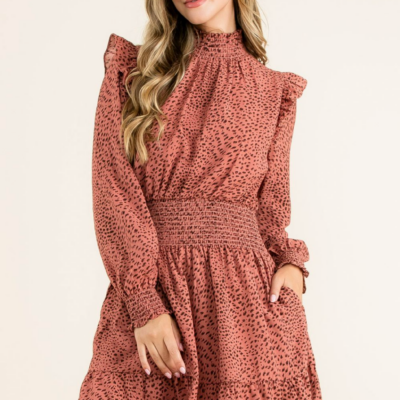 Christa Red Midi Dress - Image 6