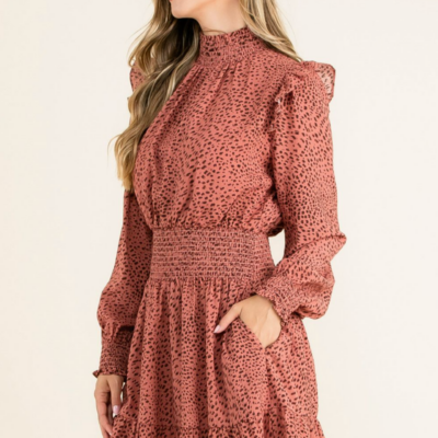 Christa Red Midi Dress - Image 7