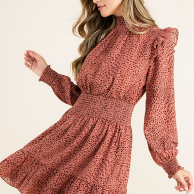 Christa Red Midi Dress