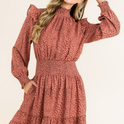 Christa Red Midi Dress - Image 8