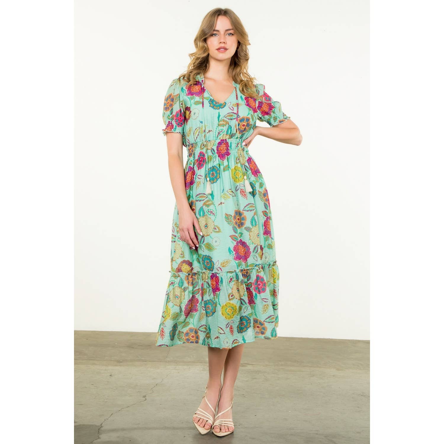 Maurice- Short Sleeve Floral Maxi Dress - Image 6