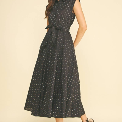 BLAIR- FLORAL BUTTON DOWN MIDI DRESS - Image 5