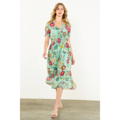 Maurice- Short Sleeve Floral Maxi Dress - Image 9