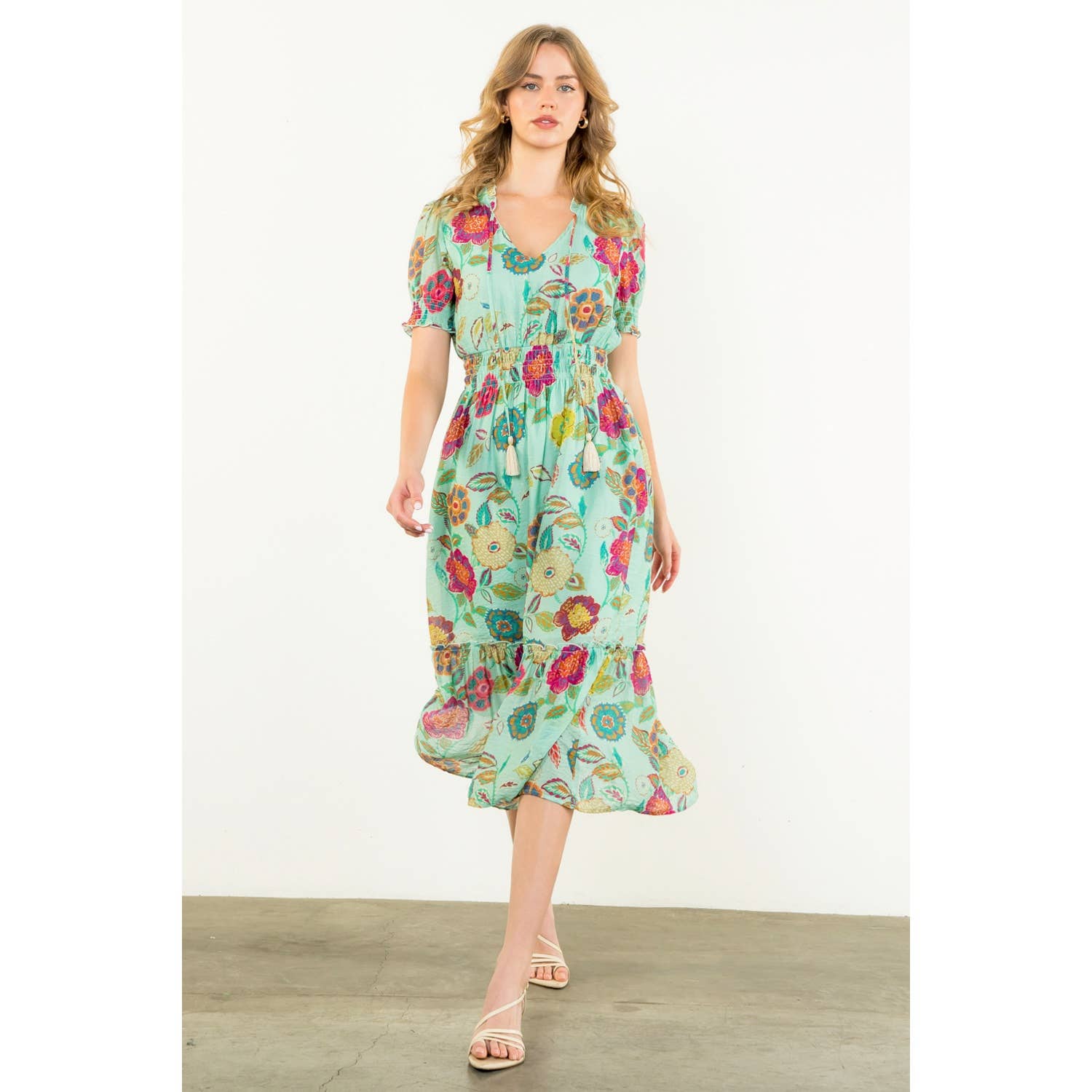 Maurice- Short Sleeve Floral Maxi Dress - Image 9
