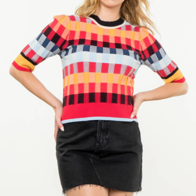Alternative view of Michelle - Short Sleeve Textured Knit Top