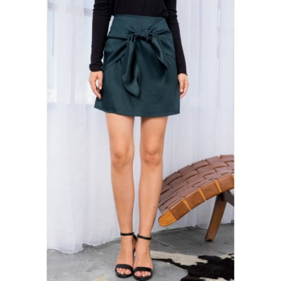 Bethany - Front Tie Mini Skirt - Image 4