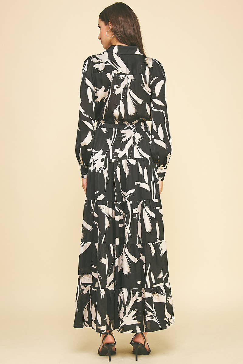 Demi- Print Button Down Maxi Dress - Image 6