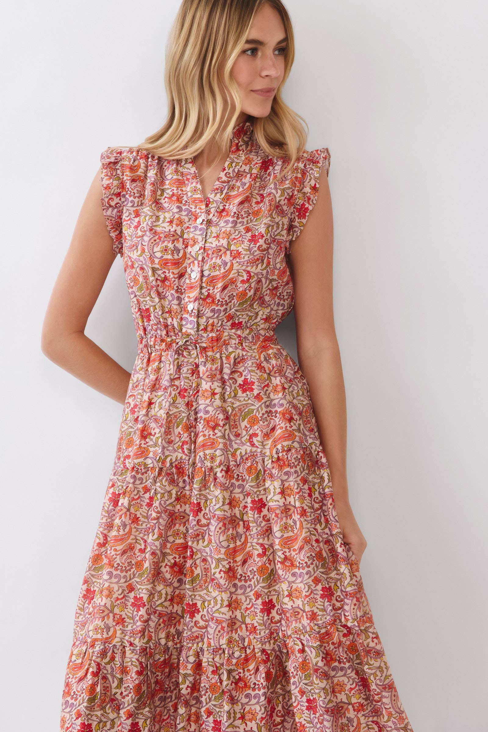 Karen - Floral Tiered Maxi Dress - Image 7
