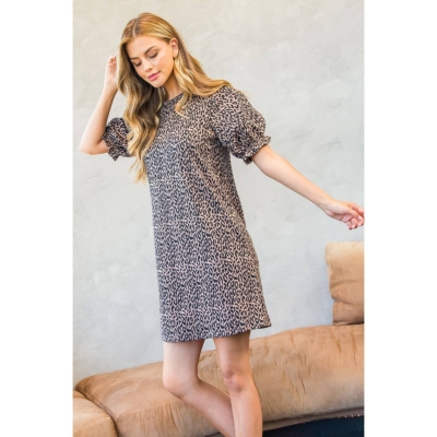 Jane - Leopard Print Knit Dress FINAL SALE - Image 10