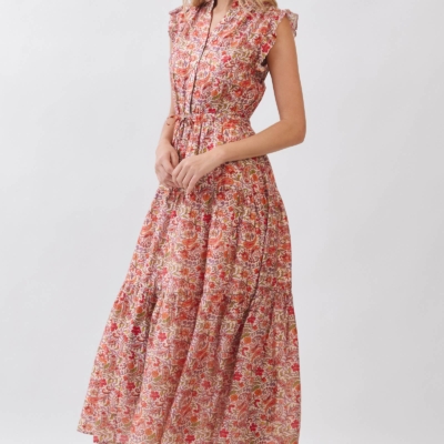 Karen - Floral Tiered Maxi Dress - Image 5
