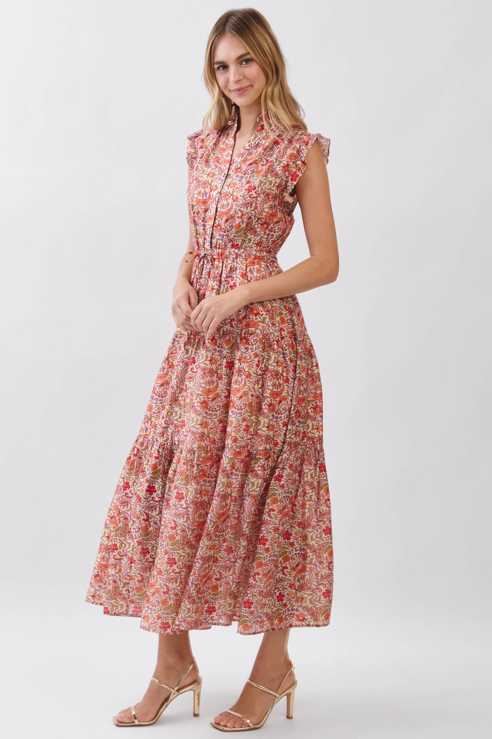 Karen - Floral Tiered Maxi Dress - Image 5